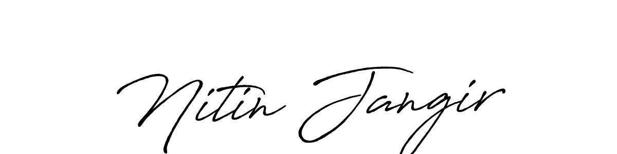 How to Draw Nitin Jangir signature style? Antro_Vectra_Bolder is a latest design signature styles for name Nitin Jangir. Nitin Jangir signature style 7 images and pictures png