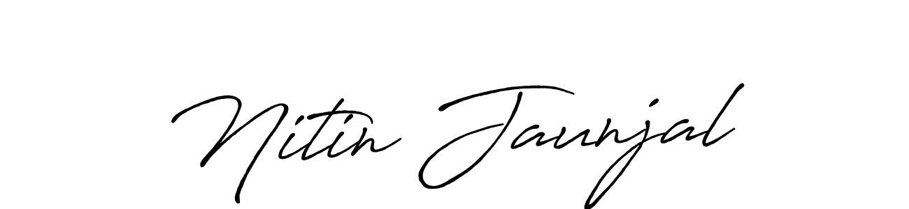 Also You can easily find your signature by using the search form. We will create Nitin Jaunjal name handwritten signature images for you free of cost using Antro_Vectra_Bolder sign style. Nitin Jaunjal signature style 7 images and pictures png
