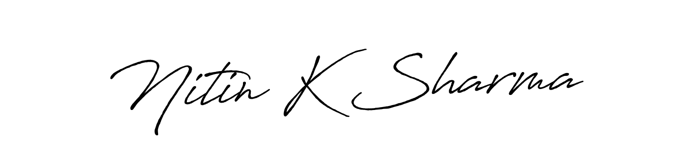 Once you've used our free online signature maker to create your best signature Antro_Vectra_Bolder style, it's time to enjoy all of the benefits that Nitin K Sharma name signing documents. Nitin K Sharma signature style 7 images and pictures png