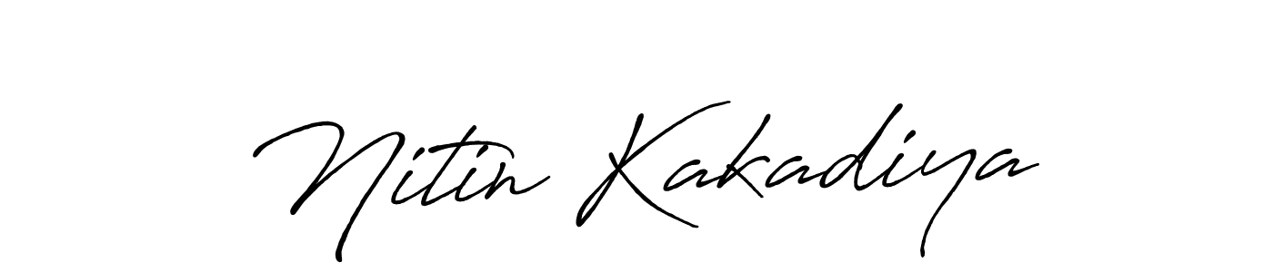 Make a short Nitin Kakadiya signature style. Manage your documents anywhere anytime using Antro_Vectra_Bolder. Create and add eSignatures, submit forms, share and send files easily. Nitin Kakadiya signature style 7 images and pictures png