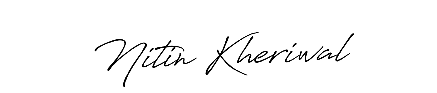 Make a beautiful signature design for name Nitin Kheriwal. Use this online signature maker to create a handwritten signature for free. Nitin Kheriwal signature style 7 images and pictures png