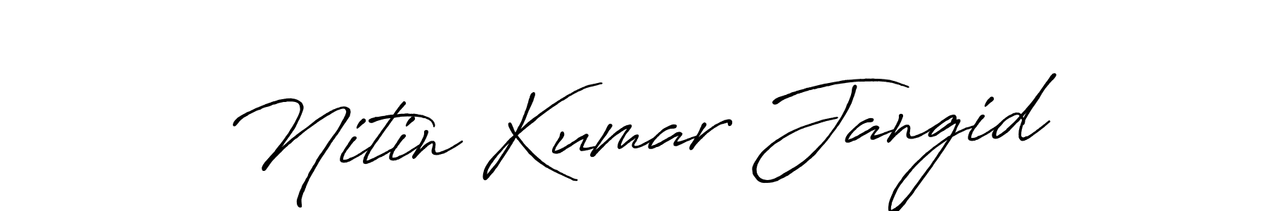 Also we have Nitin Kumar Jangid name is the best signature style. Create professional handwritten signature collection using Antro_Vectra_Bolder autograph style. Nitin Kumar Jangid signature style 7 images and pictures png