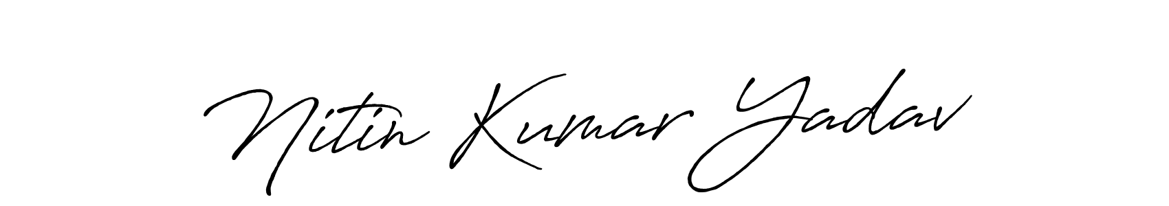 Design your own signature with our free online signature maker. With this signature software, you can create a handwritten (Antro_Vectra_Bolder) signature for name Nitin Kumar Yadav. Nitin Kumar Yadav signature style 7 images and pictures png
