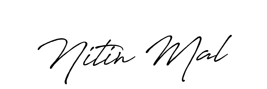 Also we have Nitin Mal name is the best signature style. Create professional handwritten signature collection using Antro_Vectra_Bolder autograph style. Nitin Mal signature style 7 images and pictures png