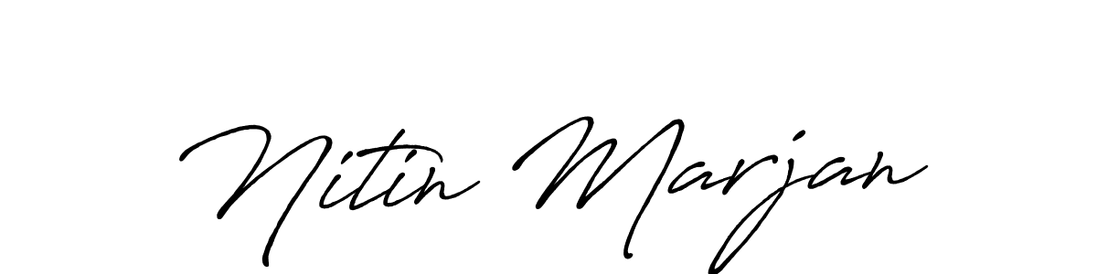 Similarly Antro_Vectra_Bolder is the best handwritten signature design. Signature creator online .You can use it as an online autograph creator for name Nitin Marjan. Nitin Marjan signature style 7 images and pictures png