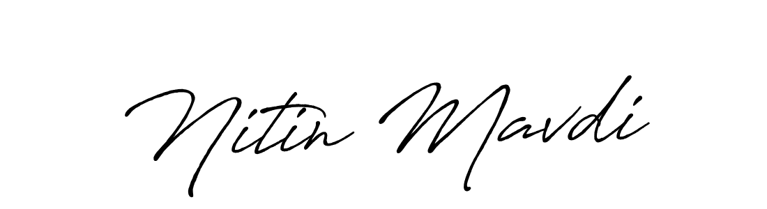 Also we have Nitin Mavdi name is the best signature style. Create professional handwritten signature collection using Antro_Vectra_Bolder autograph style. Nitin Mavdi signature style 7 images and pictures png