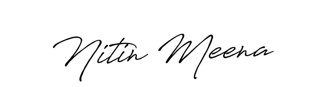 It looks lik you need a new signature style for name Nitin Meena. Design unique handwritten (Antro_Vectra_Bolder) signature with our free signature maker in just a few clicks. Nitin Meena signature style 7 images and pictures png
