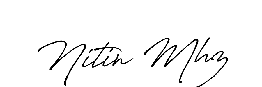 if you are searching for the best signature style for your name Nitin Mhz. so please give up your signature search. here we have designed multiple signature styles  using Antro_Vectra_Bolder. Nitin Mhz signature style 7 images and pictures png