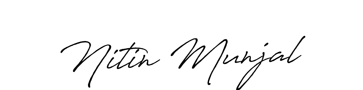 Once you've used our free online signature maker to create your best signature Antro_Vectra_Bolder style, it's time to enjoy all of the benefits that Nitin Munjal name signing documents. Nitin Munjal signature style 7 images and pictures png