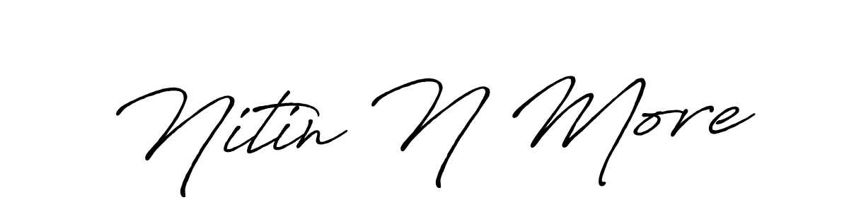Here are the top 10 professional signature styles for the name Nitin N More. These are the best autograph styles you can use for your name. Nitin N More signature style 7 images and pictures png