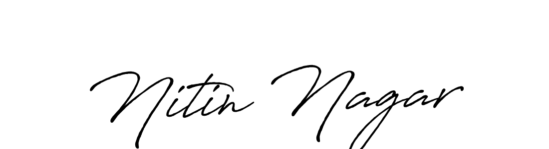 It looks lik you need a new signature style for name Nitin Nagar. Design unique handwritten (Antro_Vectra_Bolder) signature with our free signature maker in just a few clicks. Nitin Nagar signature style 7 images and pictures png