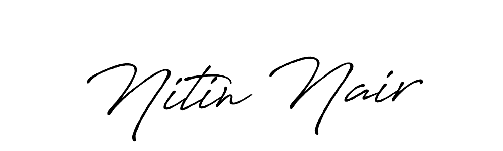 if you are searching for the best signature style for your name Nitin Nair. so please give up your signature search. here we have designed multiple signature styles  using Antro_Vectra_Bolder. Nitin Nair signature style 7 images and pictures png