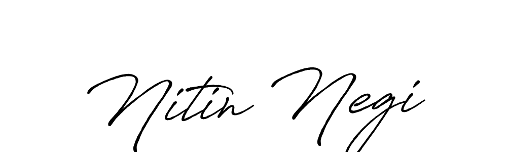 Also we have Nitin Negi name is the best signature style. Create professional handwritten signature collection using Antro_Vectra_Bolder autograph style. Nitin Negi signature style 7 images and pictures png