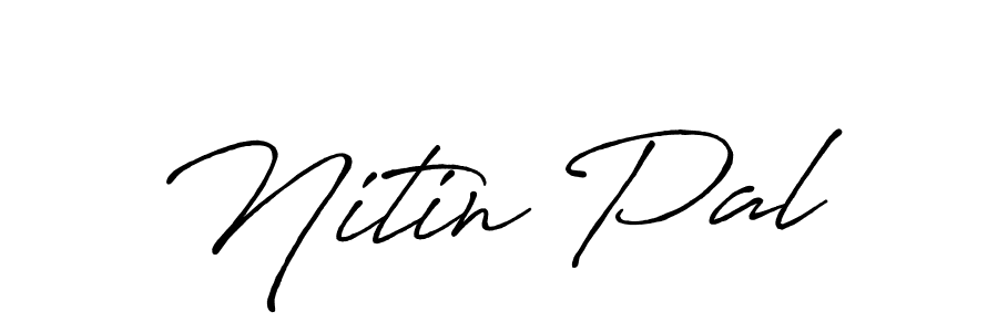 Similarly Antro_Vectra_Bolder is the best handwritten signature design. Signature creator online .You can use it as an online autograph creator for name Nitin Pal. Nitin Pal signature style 7 images and pictures png