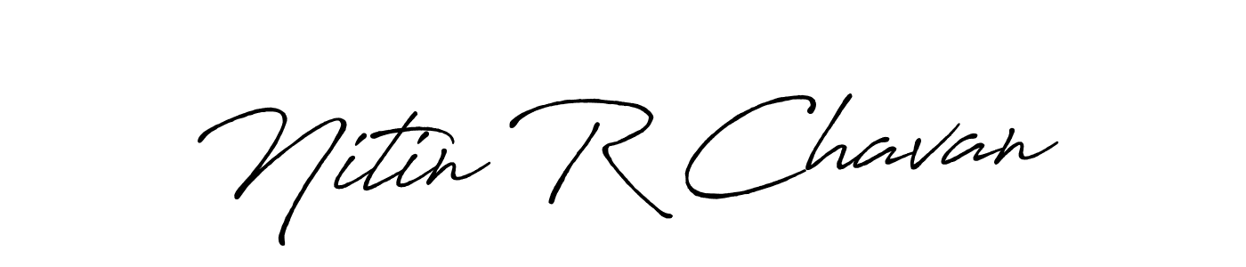 Create a beautiful signature design for name Nitin R Chavan. With this signature (Antro_Vectra_Bolder) fonts, you can make a handwritten signature for free. Nitin R Chavan signature style 7 images and pictures png