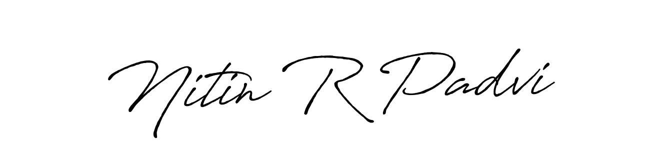 Design your own signature with our free online signature maker. With this signature software, you can create a handwritten (Antro_Vectra_Bolder) signature for name Nitin R Padvi. Nitin R Padvi signature style 7 images and pictures png