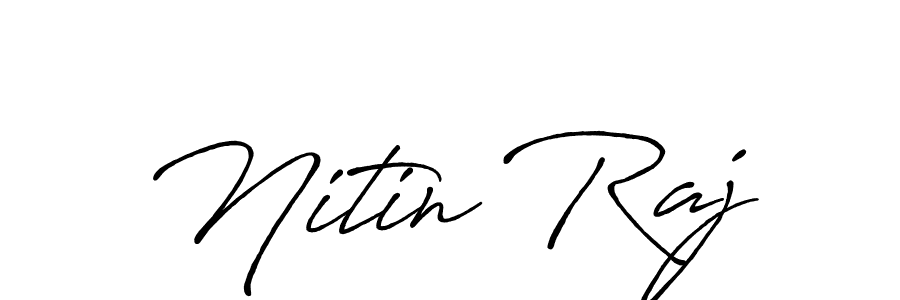 Also we have Nitin Raj name is the best signature style. Create professional handwritten signature collection using Antro_Vectra_Bolder autograph style. Nitin Raj signature style 7 images and pictures png