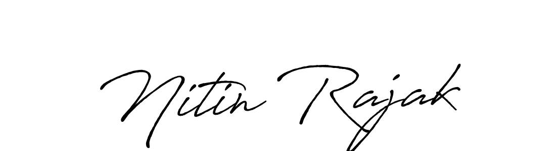 How to Draw Nitin Rajak signature style? Antro_Vectra_Bolder is a latest design signature styles for name Nitin Rajak. Nitin Rajak signature style 7 images and pictures png