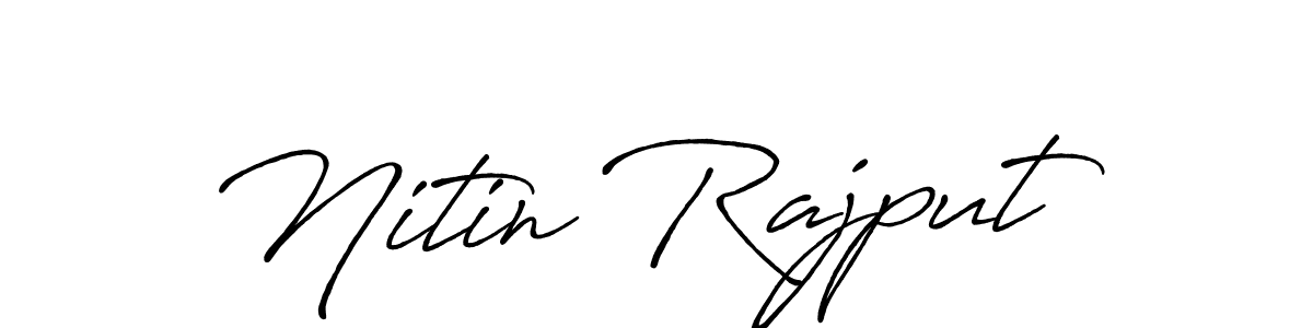 Nitin Rajput stylish signature style. Best Handwritten Sign (Antro_Vectra_Bolder) for my name. Handwritten Signature Collection Ideas for my name Nitin Rajput. Nitin Rajput signature style 7 images and pictures png
