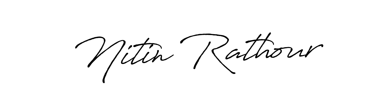 Create a beautiful signature design for name Nitin Rathour. With this signature (Antro_Vectra_Bolder) fonts, you can make a handwritten signature for free. Nitin Rathour signature style 7 images and pictures png