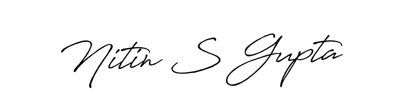 You should practise on your own different ways (Antro_Vectra_Bolder) to write your name (Nitin S Gupta) in signature. don't let someone else do it for you. Nitin S Gupta signature style 7 images and pictures png
