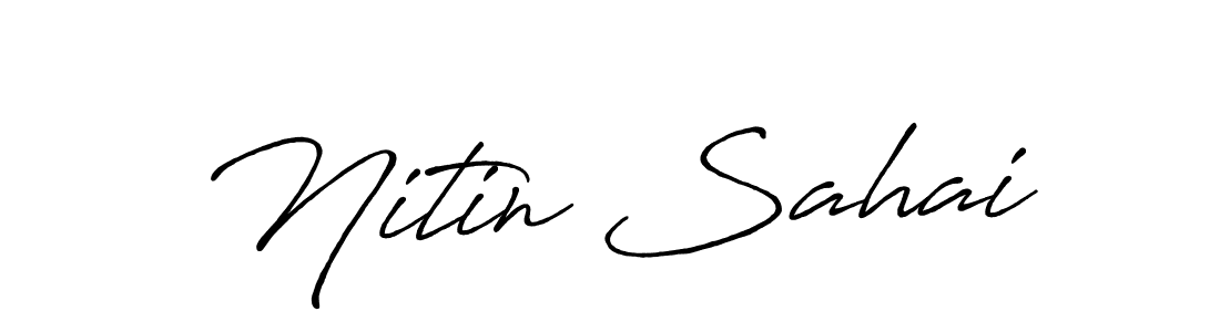 It looks lik you need a new signature style for name Nitin Sahai. Design unique handwritten (Antro_Vectra_Bolder) signature with our free signature maker in just a few clicks. Nitin Sahai signature style 7 images and pictures png