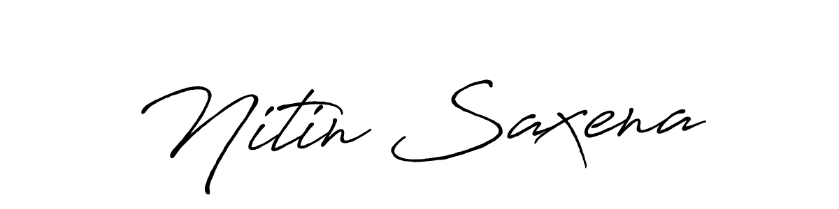 The best way (Antro_Vectra_Bolder) to make a short signature is to pick only two or three words in your name. The name Nitin Saxena include a total of six letters. For converting this name. Nitin Saxena signature style 7 images and pictures png