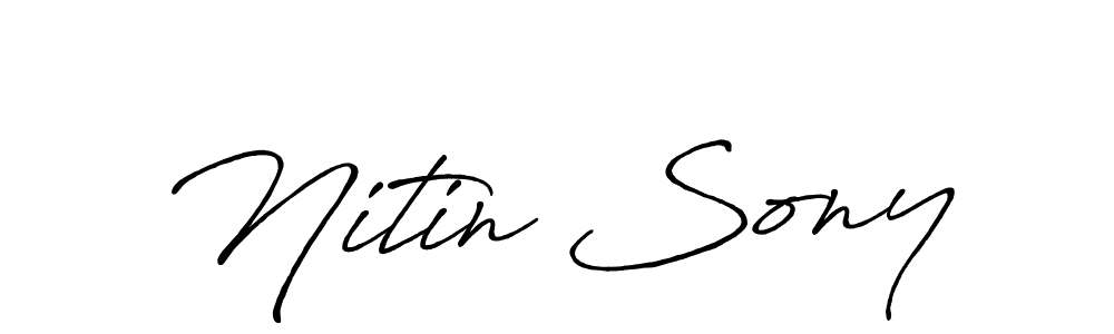 Once you've used our free online signature maker to create your best signature Antro_Vectra_Bolder style, it's time to enjoy all of the benefits that Nitin Sony name signing documents. Nitin Sony signature style 7 images and pictures png