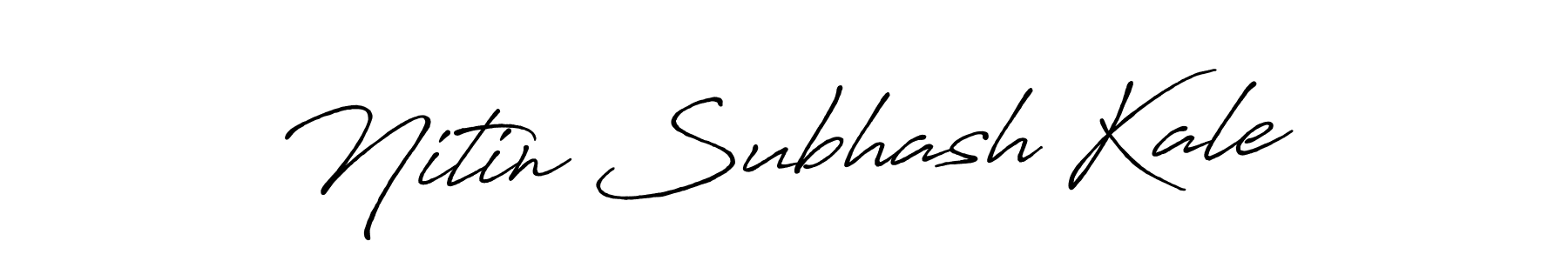 Make a beautiful signature design for name Nitin Subhash Kale. Use this online signature maker to create a handwritten signature for free. Nitin Subhash Kale signature style 7 images and pictures png