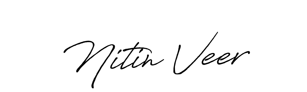 Also we have Nitin Veer name is the best signature style. Create professional handwritten signature collection using Antro_Vectra_Bolder autograph style. Nitin Veer signature style 7 images and pictures png