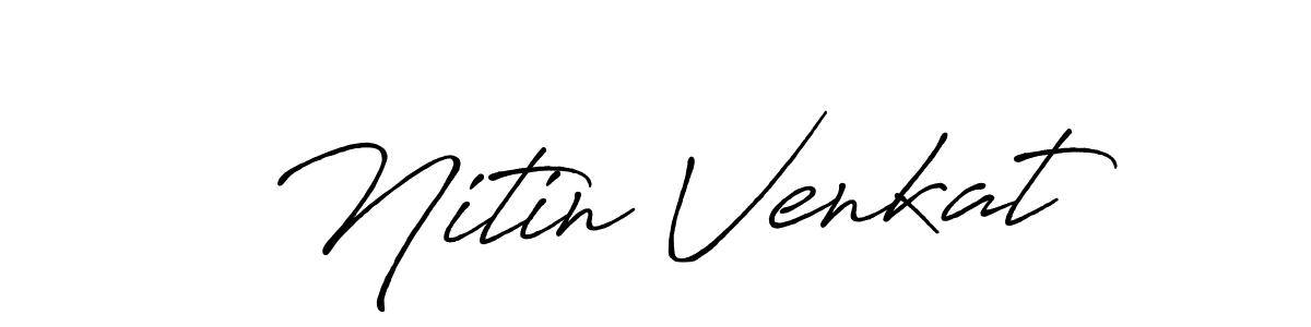 if you are searching for the best signature style for your name Nitin Venkat. so please give up your signature search. here we have designed multiple signature styles  using Antro_Vectra_Bolder. Nitin Venkat signature style 7 images and pictures png