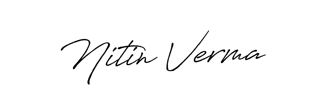 How to make Nitin Verma signature? Antro_Vectra_Bolder is a professional autograph style. Create handwritten signature for Nitin Verma name. Nitin Verma signature style 7 images and pictures png