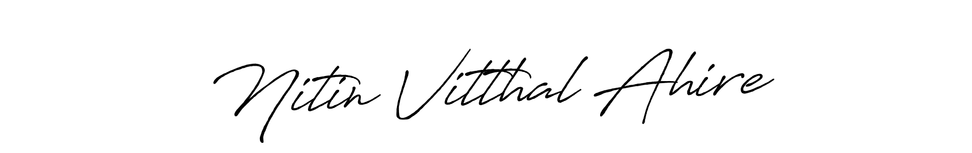 How to Draw Nitin Vitthal Ahire signature style? Antro_Vectra_Bolder is a latest design signature styles for name Nitin Vitthal Ahire. Nitin Vitthal Ahire signature style 7 images and pictures png