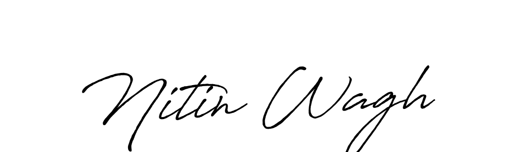 Nitin Wagh stylish signature style. Best Handwritten Sign (Antro_Vectra_Bolder) for my name. Handwritten Signature Collection Ideas for my name Nitin Wagh. Nitin Wagh signature style 7 images and pictures png