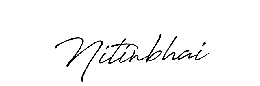 Make a beautiful signature design for name Nitinbhai. Use this online signature maker to create a handwritten signature for free. Nitinbhai signature style 7 images and pictures png