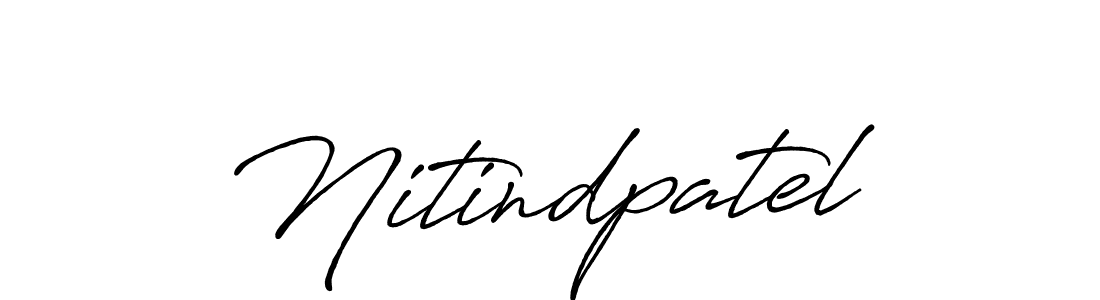 Design your own signature with our free online signature maker. With this signature software, you can create a handwritten (Antro_Vectra_Bolder) signature for name Nitindpatel. Nitindpatel signature style 7 images and pictures png