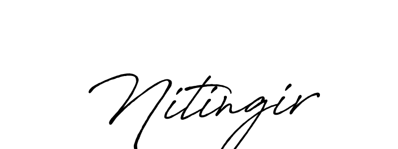 Once you've used our free online signature maker to create your best signature Antro_Vectra_Bolder style, it's time to enjoy all of the benefits that Nitingir name signing documents. Nitingir signature style 7 images and pictures png