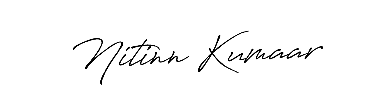 Make a beautiful signature design for name Nitinn Kumaar. Use this online signature maker to create a handwritten signature for free. Nitinn Kumaar signature style 7 images and pictures png