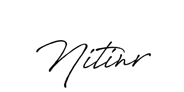 Make a beautiful signature design for name Nitinr. With this signature (Antro_Vectra_Bolder) style, you can create a handwritten signature for free. Nitinr signature style 7 images and pictures png