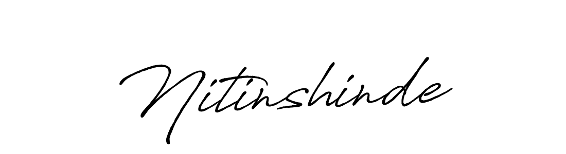 Create a beautiful signature design for name Nitinshinde. With this signature (Antro_Vectra_Bolder) fonts, you can make a handwritten signature for free. Nitinshinde signature style 7 images and pictures png