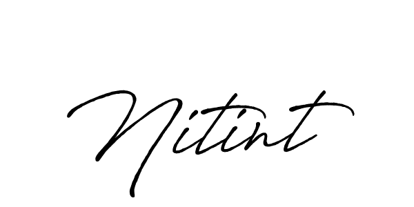 Once you've used our free online signature maker to create your best signature Antro_Vectra_Bolder style, it's time to enjoy all of the benefits that Nitint name signing documents. Nitint signature style 7 images and pictures png