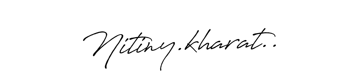 This is the best signature style for the Nitiny.kharat.. name. Also you like these signature font (Antro_Vectra_Bolder). Mix name signature. Nitiny.kharat.. signature style 7 images and pictures png