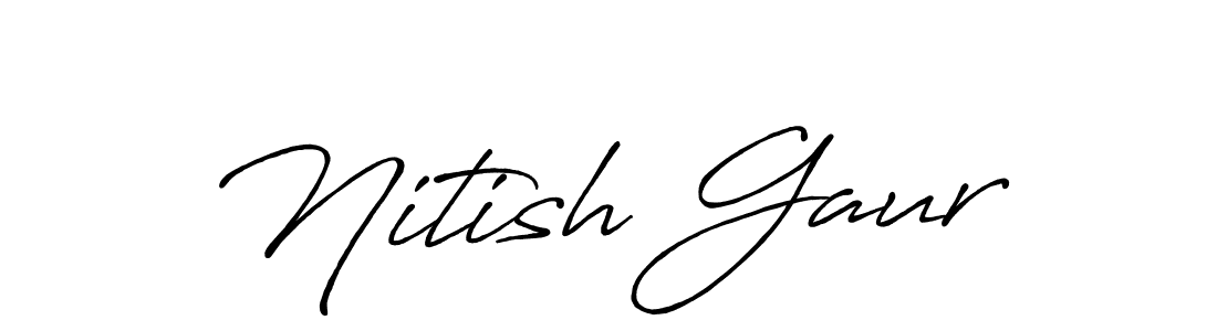 Make a beautiful signature design for name Nitish Gaur. Use this online signature maker to create a handwritten signature for free. Nitish Gaur signature style 7 images and pictures png