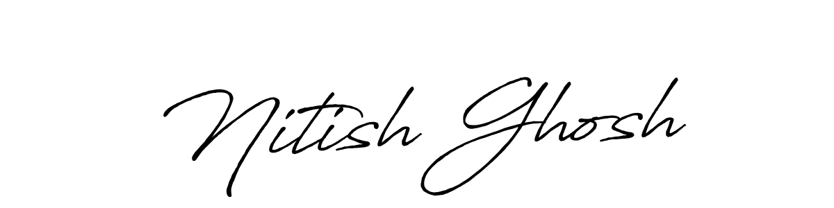 How to Draw Nitish Ghosh signature style? Antro_Vectra_Bolder is a latest design signature styles for name Nitish Ghosh. Nitish Ghosh signature style 7 images and pictures png