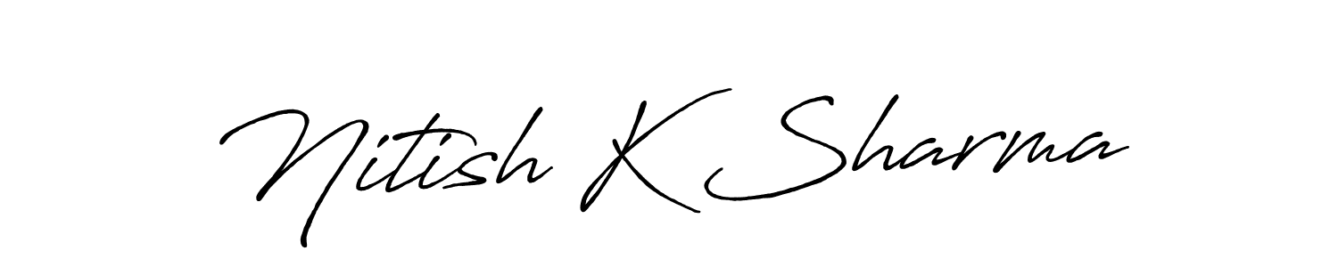 Make a beautiful signature design for name Nitish K Sharma. Use this online signature maker to create a handwritten signature for free. Nitish K Sharma signature style 7 images and pictures png