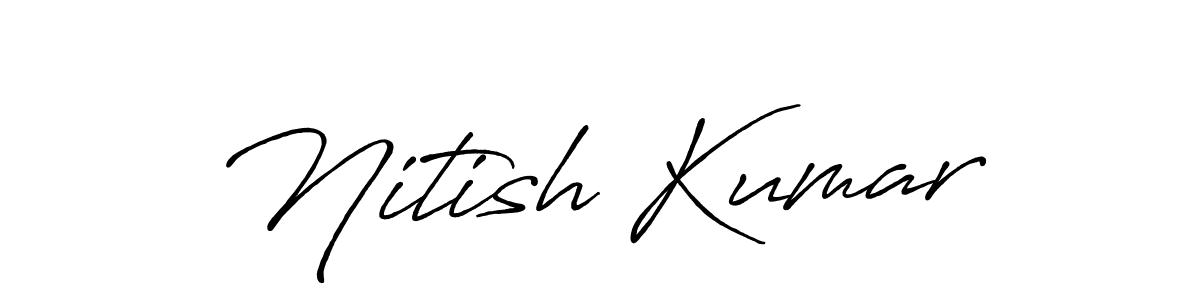 Nitish Kumar stylish signature style. Best Handwritten Sign (Antro_Vectra_Bolder) for my name. Handwritten Signature Collection Ideas for my name Nitish Kumar. Nitish Kumar signature style 7 images and pictures png