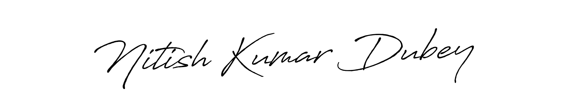 Also we have Nitish Kumar Dubey name is the best signature style. Create professional handwritten signature collection using Antro_Vectra_Bolder autograph style. Nitish Kumar Dubey signature style 7 images and pictures png