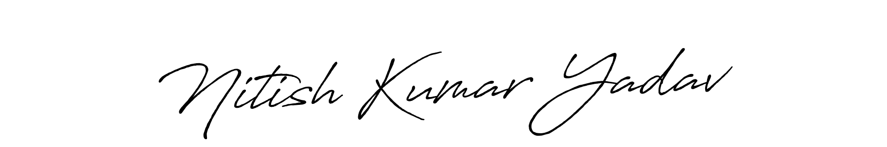 Also You can easily find your signature by using the search form. We will create Nitish Kumar Yadav name handwritten signature images for you free of cost using Antro_Vectra_Bolder sign style. Nitish Kumar Yadav signature style 7 images and pictures png