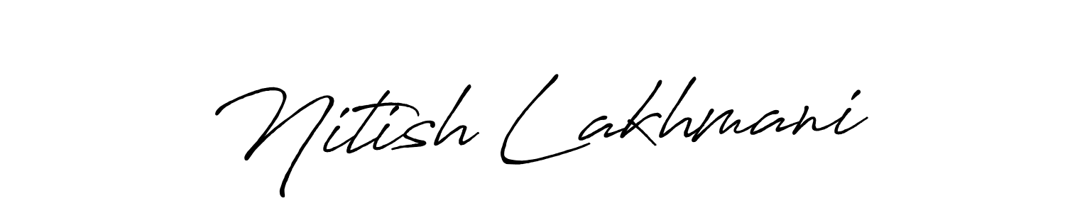 It looks lik you need a new signature style for name Nitish Lakhmani. Design unique handwritten (Antro_Vectra_Bolder) signature with our free signature maker in just a few clicks. Nitish Lakhmani signature style 7 images and pictures png