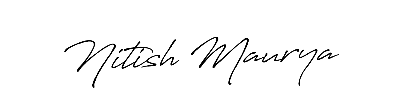 You can use this online signature creator to create a handwritten signature for the name Nitish Maurya. This is the best online autograph maker. Nitish Maurya signature style 7 images and pictures png